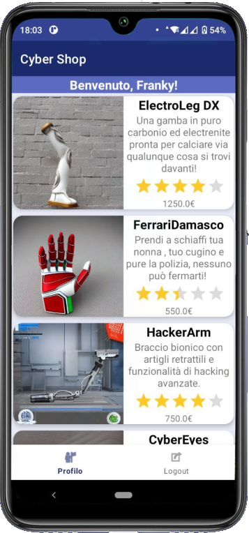 Screenshot CyberShop